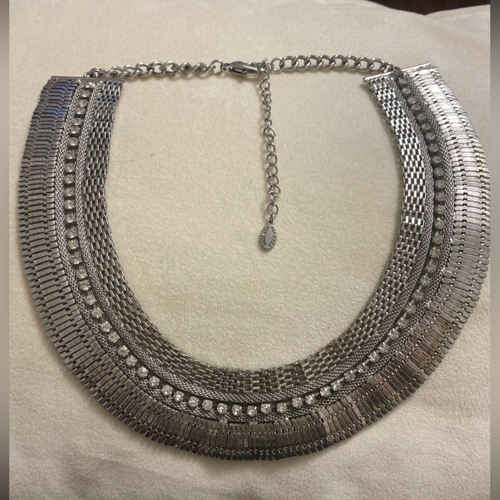Vintage Ali-Khan Silver Chunky Necklace